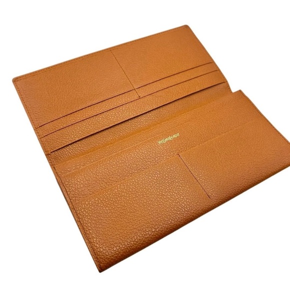 Yves Saint Laurent Tan Leather Wallet - Picture 7 of 13